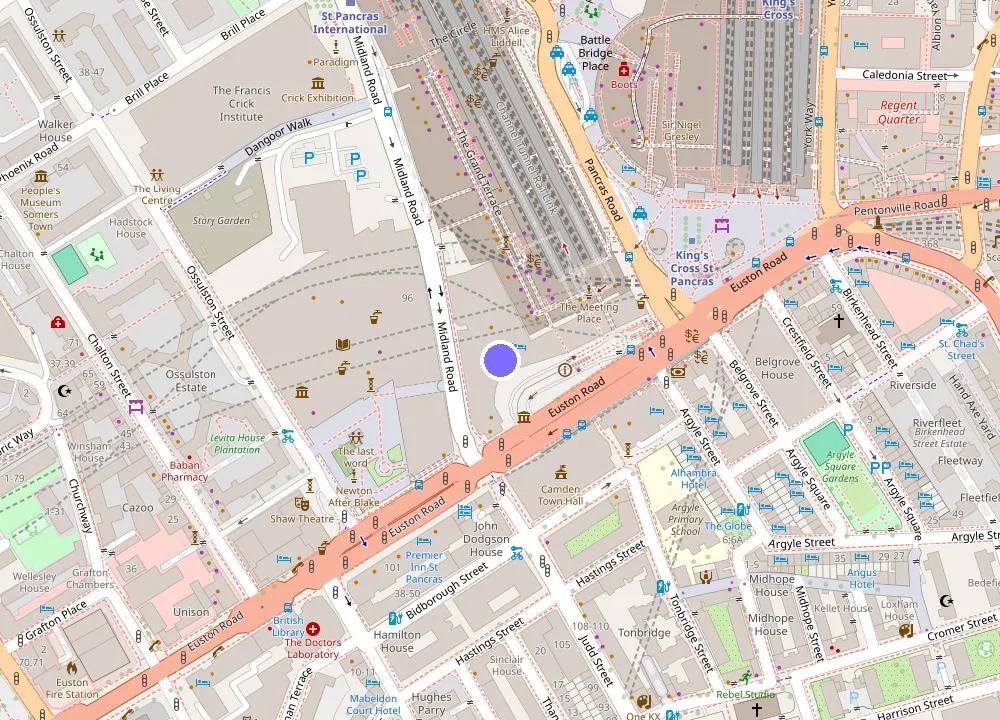 Map: St Pancras London, Autograph Collection